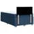 Vidaxl Box spring postelja z vzmetnico modra 120x190 cm blago