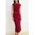 Trendyol Milla Ženska haljina Twoss25El00699, Bordo
