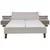 Dieter Knoll POSTELJNA GARNITURA 180 cm x 200 cm , steklo, tekstil, leseni material rjava, siva