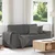 Vidaxl Dvosed temno siv 180x77x82 cm žametno blago