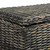 vidaXL Kutija za pohranu 120 cm ratan kubu i masivno drvo manga crna