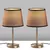 Opviq Set Stonih lampi 5103, 21x21x39 cm, IP20, 2 komada, Srebrno-braon boje