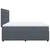 Vidaxl Box spring postelja z vzmetnico temno siva 200x200 cm žamet