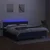 Vidaxl Box spring postelja z vzmetnico LED modra 160x200 cm blago