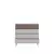 Hanah Home Komoda Milano 4, 103x101x44 cm, Bela