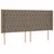 vidaXL LED posteljno vzglavje taupe 203x16x118/128 cm blago
