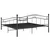 Okvir za krevet crni metalni 180 x 200 cm