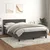 shumee Box spring posteljni z vzmetnico temno siv 140x190 cm žamet