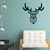 Wallity Zidna dekoracija Deer2, 51x51 cm, 1.2mm, Crna