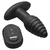 Rimmers Model-E Vibrating Rimming Plug with Remote Control Black