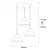 Opviq Luster Berceste-180BLACK-S2, 40 cm, 3xE27, Crni