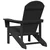 Adirondack stolica Crna 82 x 74 x 92 cm HDPE