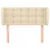 Vidaxl Vzglavje z ušesi krem 103x23x78/88 cm blago