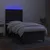 Vidaxl Box spring postelja z vzmetnico LED črna 90x200 cm blago