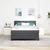 Vidaxl LED Box Spring Postelja Temno siva in bela 160 x 200 cm