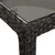 Stol za vrt Crna 150 x 90 x 75 cm poliratan