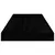 Plutajuće zidne police 2 kom sjajne crne 60 x 23,5 x 3,8 cm MDF