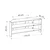 Hanah home TV Komoda Thales Krem