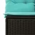2-dijelni set vrtnih sofa s jastucima crni od poliratana bagrem