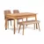 HANAH HOME Trpezarijski set Costa Atlantic-Stone