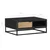 Vidaxl Klubska mizica 90x60x35 cm trden mangov les