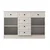 HANAH HOME Bela mat komoda Rb 168 04 001
