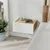 Hanah Home Noćni stočić, 38.4x18.5x31cm, Beli