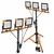 LED reflektor sa stalkom 3xLED/50W/230V 4500K IP65 crna/narandžasta