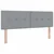 Vidaxl LED Box Spring Postelja Svetlo siva 160 x 200 cm blago