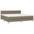 Vidaxl Box spring postelja z vzmetnico taupe 200x200 cm blago