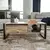 HANAH HOME Haldizen Klub sto, 105x40x55cm, Braon-crni