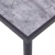 Blagovaonski stol crni i siva boja betona 160 x 80 x 75 MDF