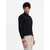 Ombre Mens knitted half turtleneck with viscose - mustard
