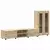 Set TV komoda FLORIN 3 pcs Sonoma hrast Konstruirano drvo