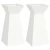 Stup saksija 2 pcs Bijelo 35 x 35 x 73 cm