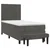 vidaXL Box spring postelja z vzmetnico temno siva 90x200 cm žamet