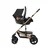 Kikka Boo Kolica Amaia Black premium set 2in1 sa auto sedištem I-Size