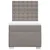 Vidaxl Box spring postelja z vzmetnico taupe 80x200 cm blago