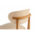 HANAH HOME Set 2 stolice Lionte Beige Dark Oak