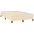 Vidaxl Box spring postelja z vzmetnico krem 120x190 cm blago