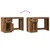 Stol s ladicama Staro drvo 50 x 115 x 75 cm Konstruirano drvo