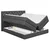 MID.YOU POSTELJA BOXSPRING 140 cm  x 200 cm , tekstil, leseni material antracit
