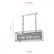 Opviq Luster AV-1667-4EY, 60x80x22cm, IP20, 220V-240 V, Zlatne boje