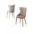 HANAH HOME Set stolica (6 komada) Alpa Cappuccino Gold