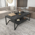 HANAH HOME Sto za dnevnu sobu Flora Black