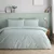 Zelena enojna posteljnina 135x200 cm Epping Textured Stripe – Catherine Lansfield