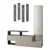 Hanah Home Cipelarnik 137x54,5x35cm Antracit-Krem