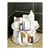WENKO 2335100 - Rotirajući pladanj CABINET CAROUSEL 26,5x15,5 cm od nerđajućeg čelika/srebrne boje