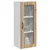 Vidaxl Stenski stekleni omarica LUCCA Artisan hrast 40 x 31 x 100 cm