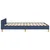 Vidaxl Posteljni okvir brez vzmetnice moder 120x190 cm blago